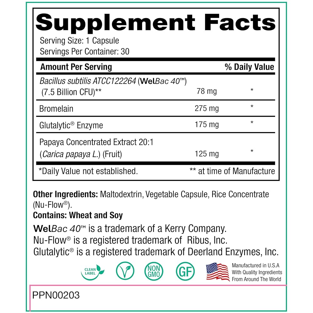Peak Pure & Natural Peak Digestion Probiotic Supplement - 30 Capsules - image 2