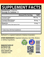 NutreeVit Pure Turmeric Curcumin 500mg - 360 Capsules - image 2