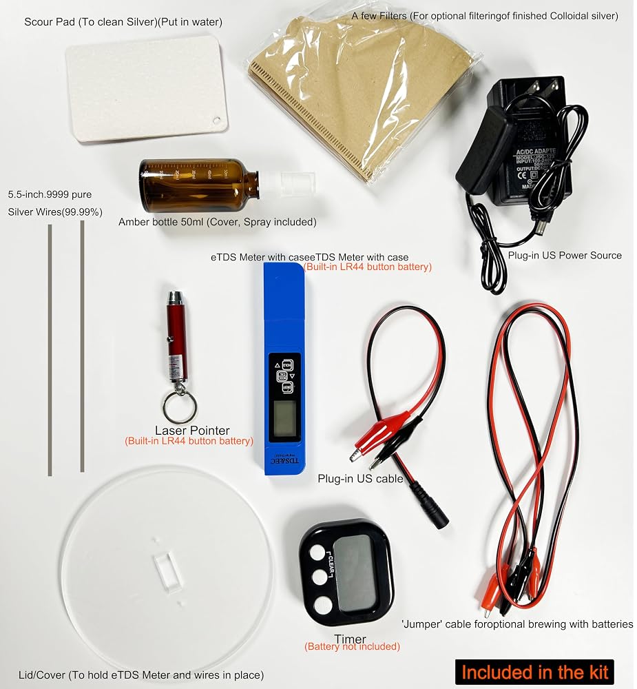 SVZIOOG Colloidal Silver Generator Kit 99.99% Pure - 1 Kit - image 2