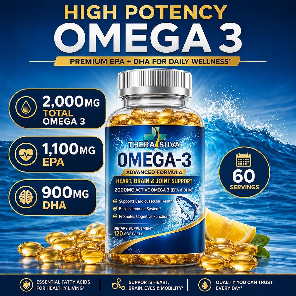 TheraSuva Triple Strength Alaskan Fish Oil - 120 Softgels - image 2