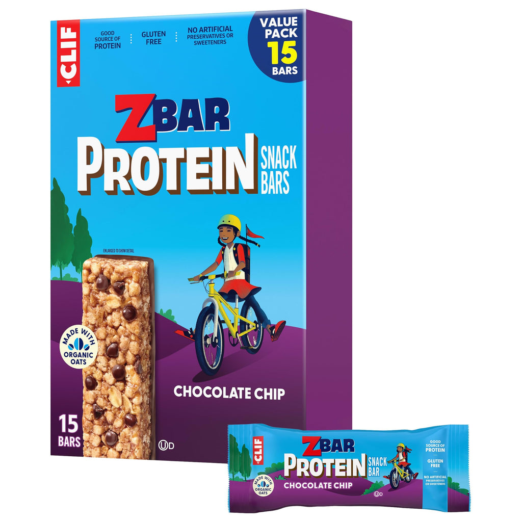 Clif Kid ZBar Protein Chocolate Chip Snack Bars - 15 Count