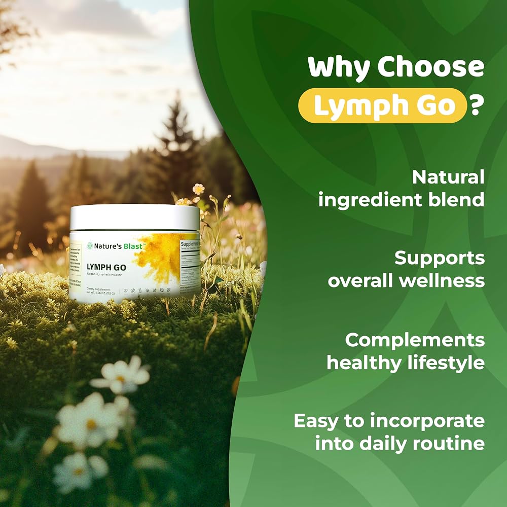 NATURES BLAST Lymph Go Lymphatic Drainage Supplement - 30 Servings - image 5