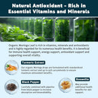 JIANKYTZ Organic Moringa Leaf Extract Liquid Drops for Women and Men