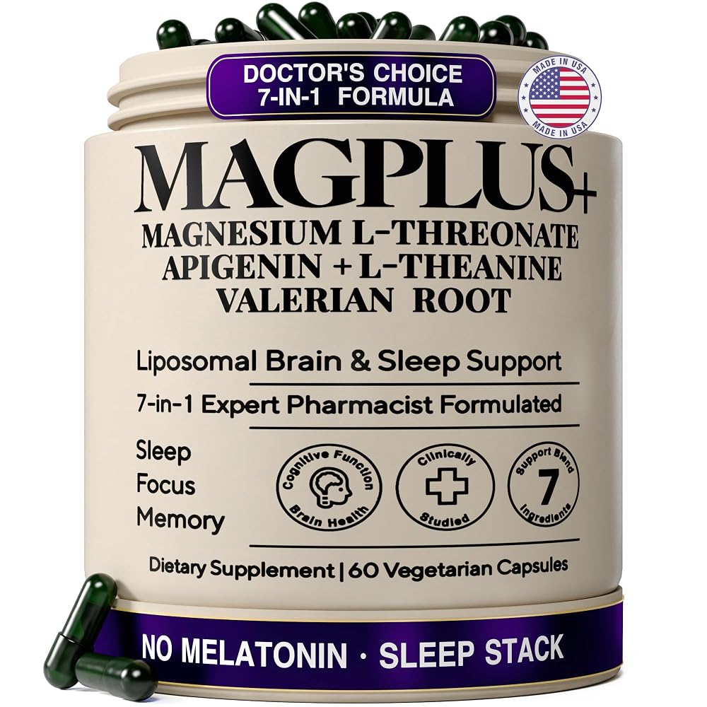 Plus+Ultra Liposomal Magnesium L-Threonate Sleep Support - 60 Capsules