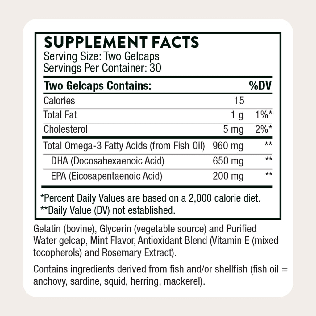 THORNE Prenatal DHA Omega-3 Fish Oil - 60 Softgels - image 5