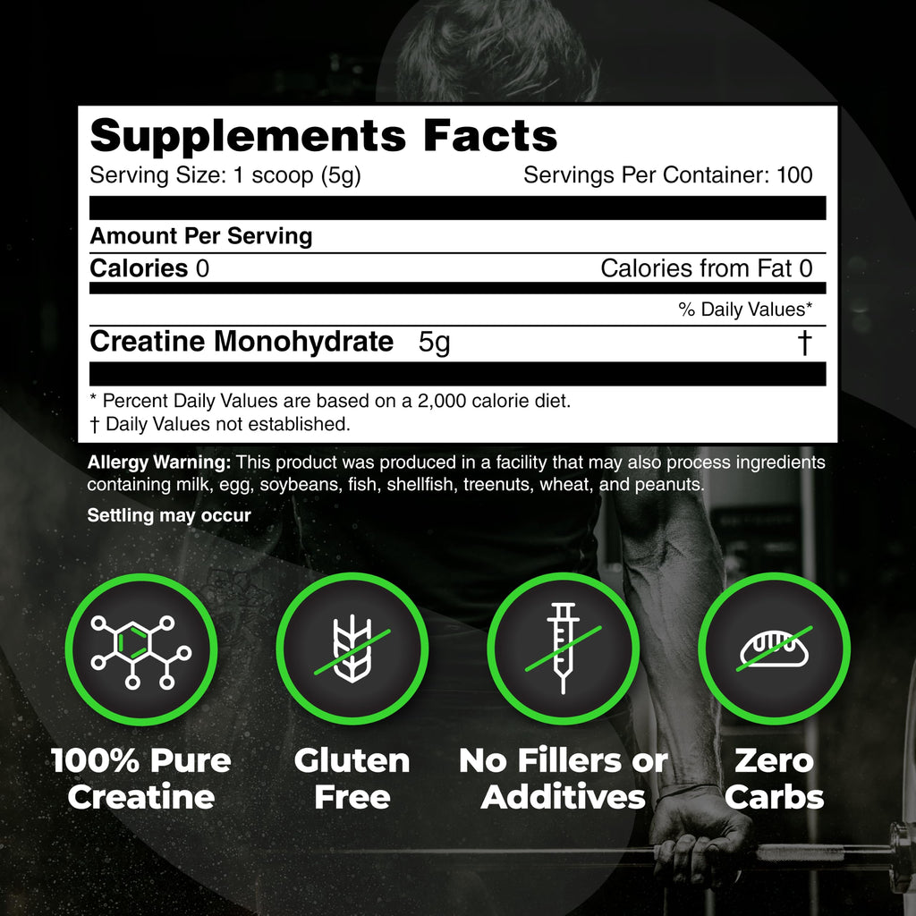 Species Nutrition Micronized Creatine Monohydrate Powder - 100 Servings - image 3