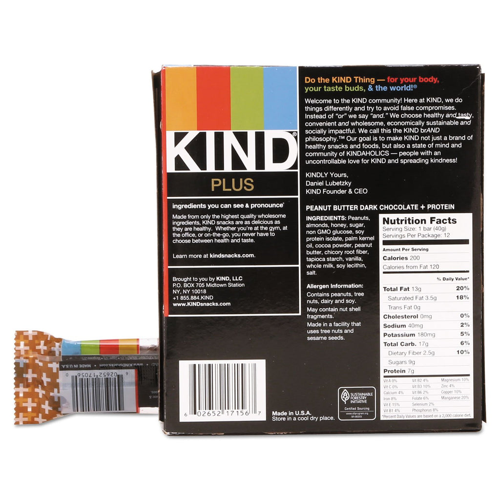 KIND PLUS Peanut Butter Dark Chocolate Protein Bars - 12 Pack - image 5