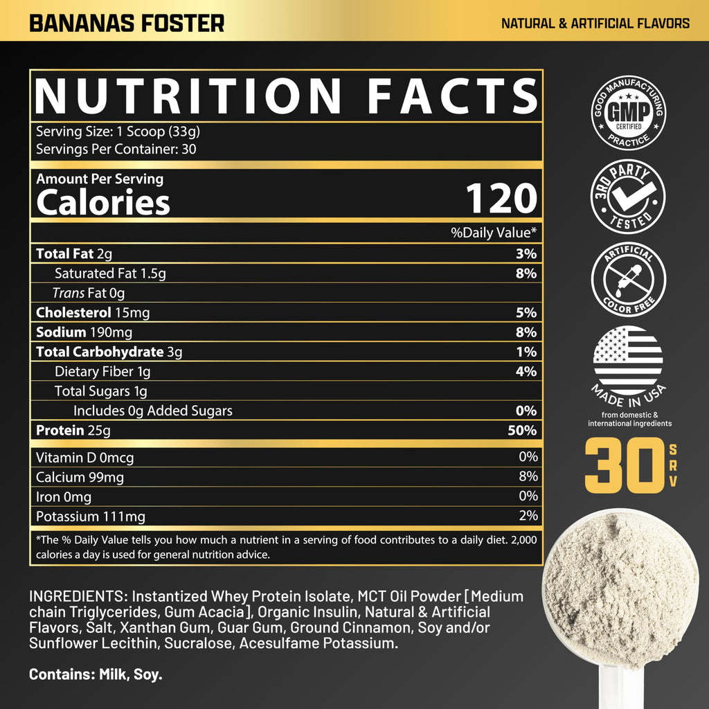 Nutrex Research IsoFit Whey Protein Powder Instantized 100% Whey
