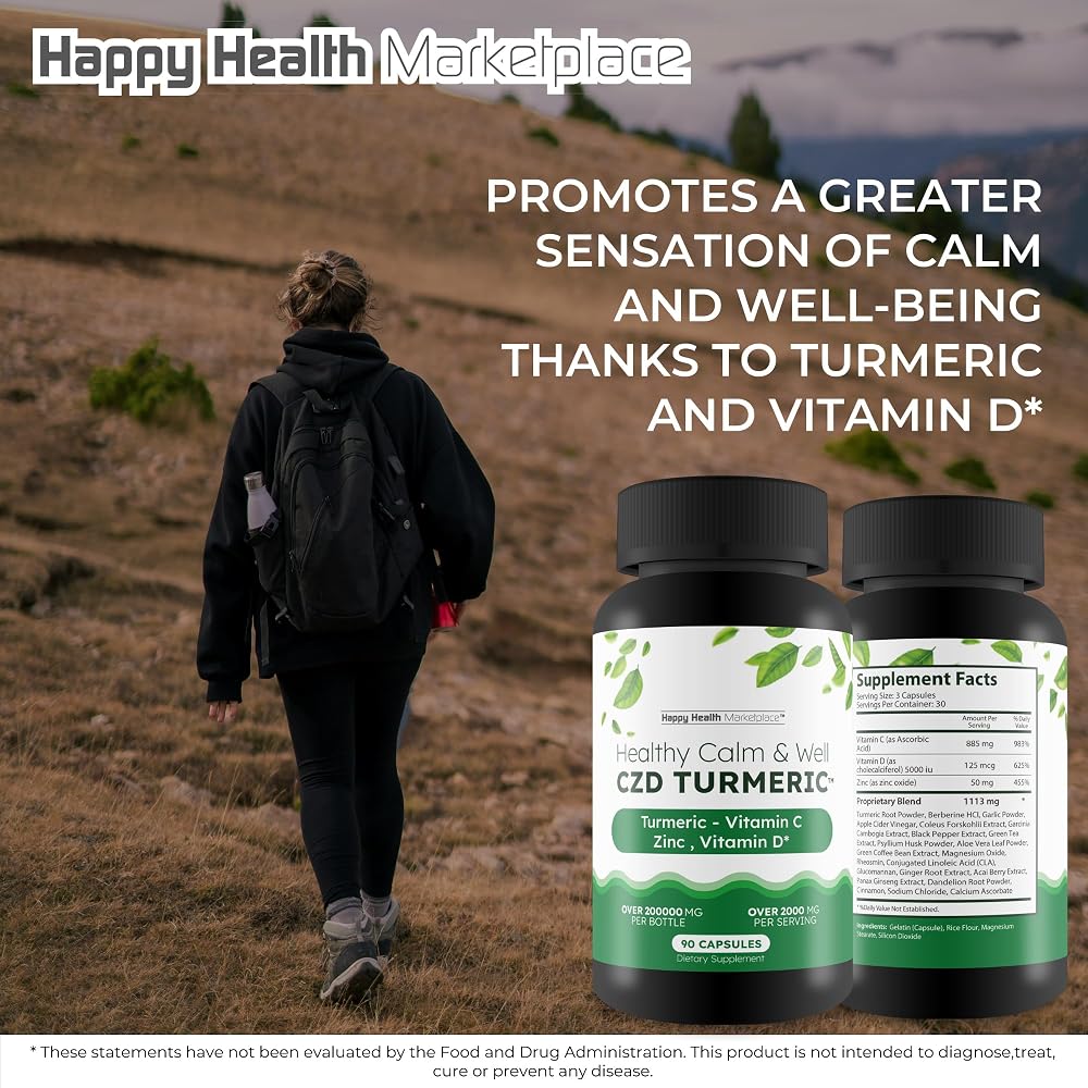 Happy Health Marketplace Calm & Well Supplement - 90 Capsules - image 5