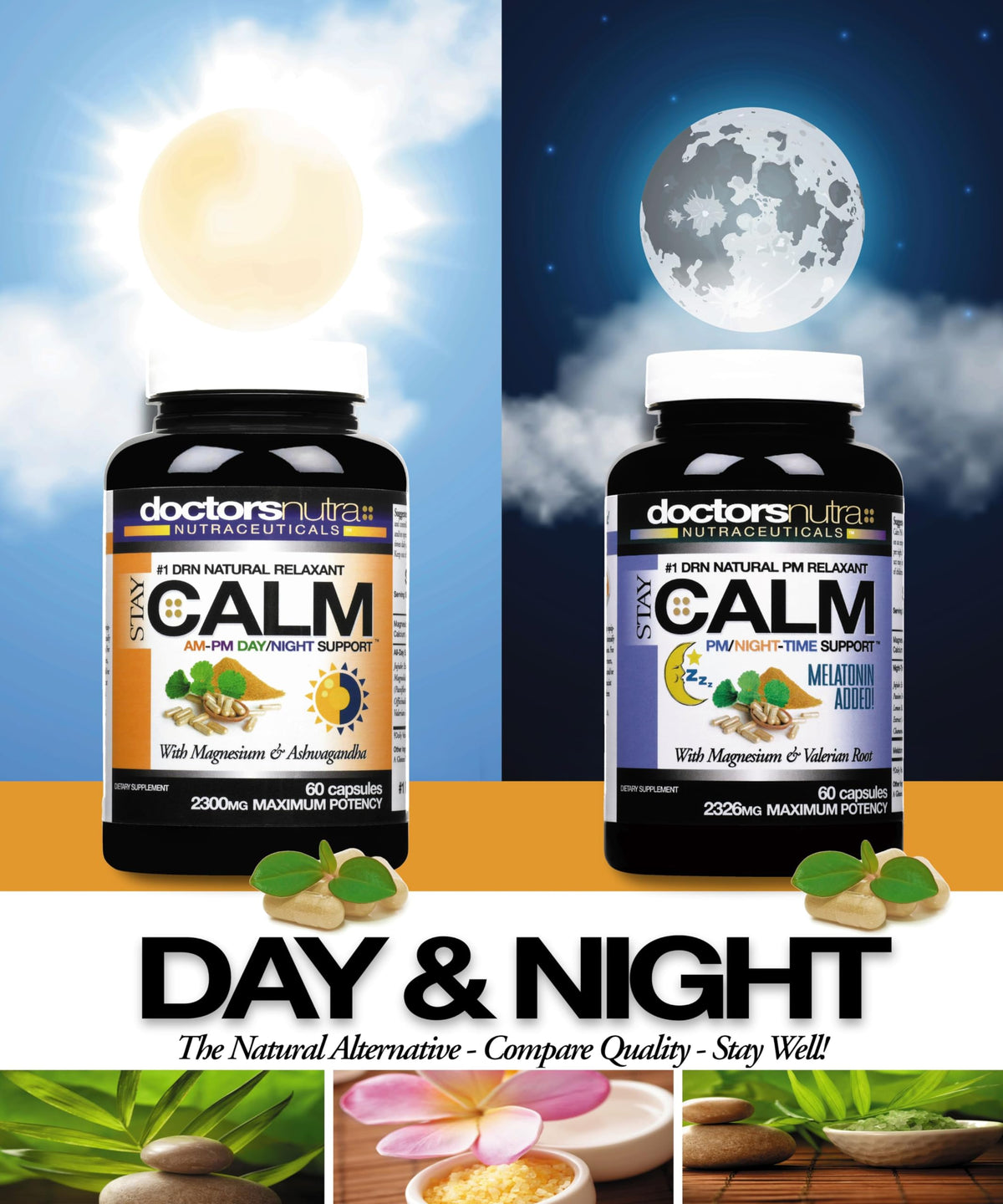 Doctors Nutra Nutraceuticals B-Calm-PM Night-Time Relief Capsules - 60 Capsules - image 3