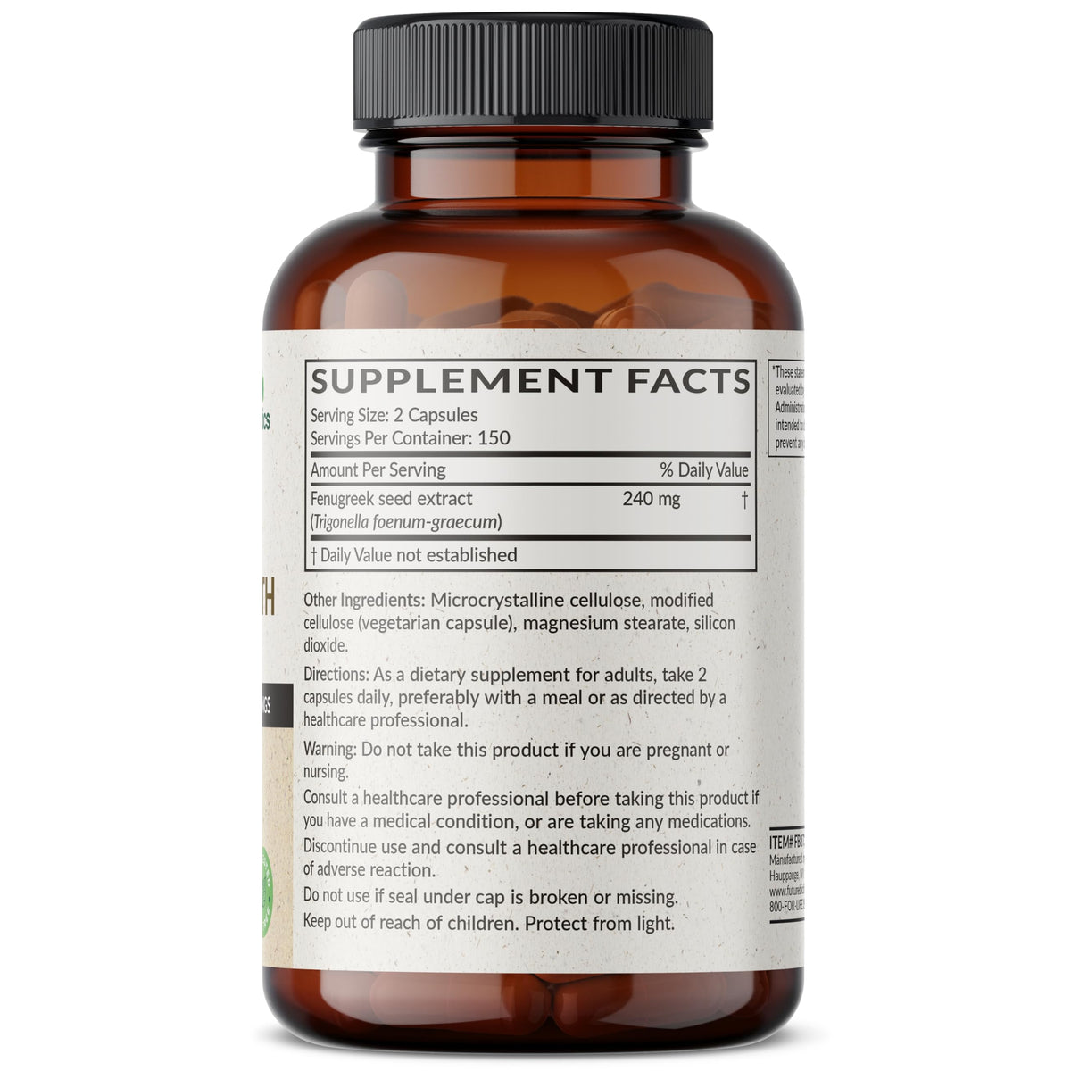 Futurebiotics Fenugreek Extra Strength 2400 MG Supports Overall Good