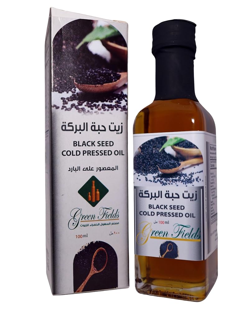 Green Fields Black Seed Oil Cold Pressed, 100ml (3.38 fl oz)