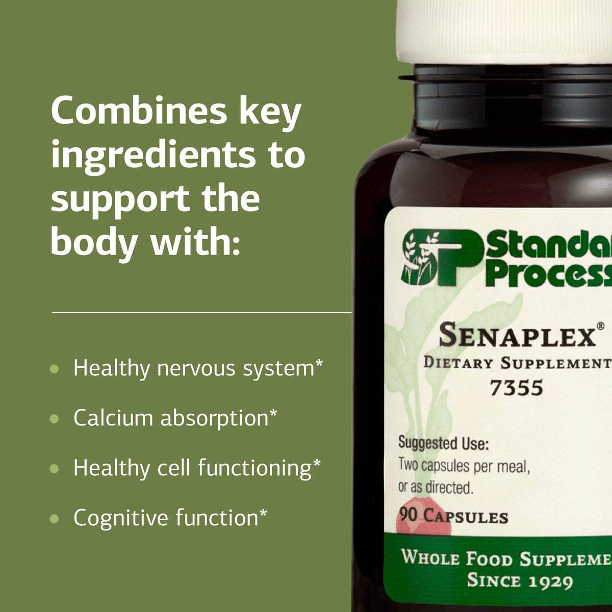 Standard Process Senaplex Nervous System & Brain Health - 90 Capsules - image 4