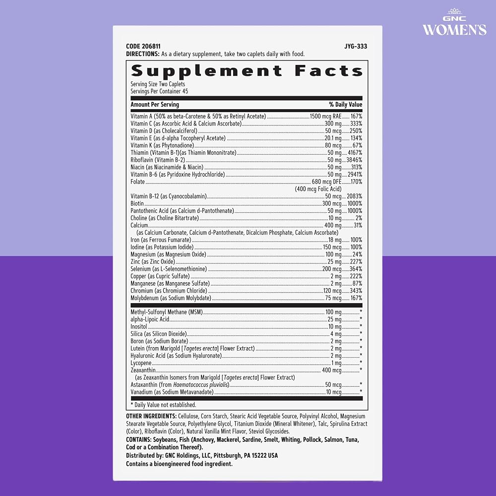 GNC Women's Active Multivitamin - 90 Capsules - image 7
