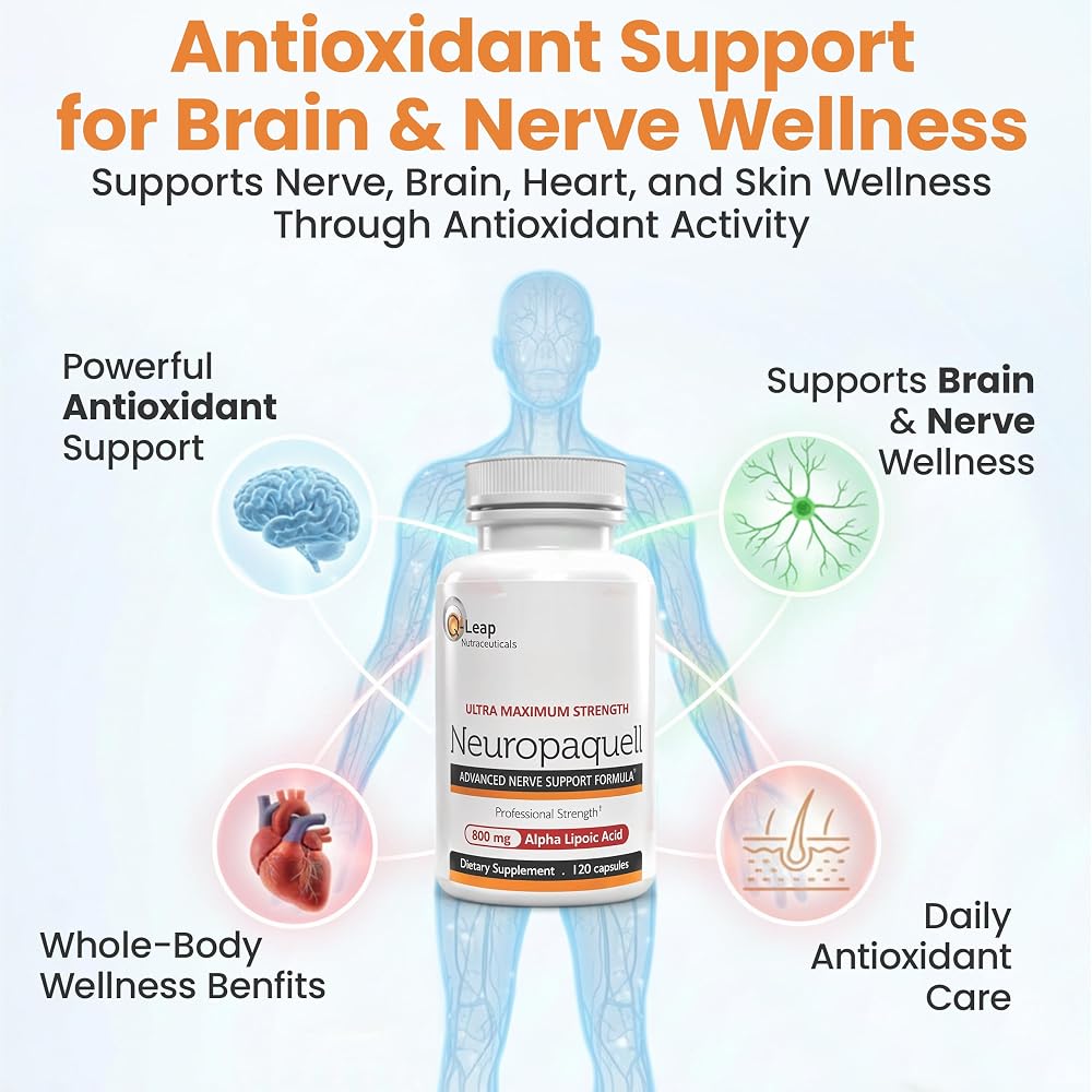 Platinum Health Neuropaquell Alpha Lipoic Acid Nerve Support - 120 Capsules - image 3