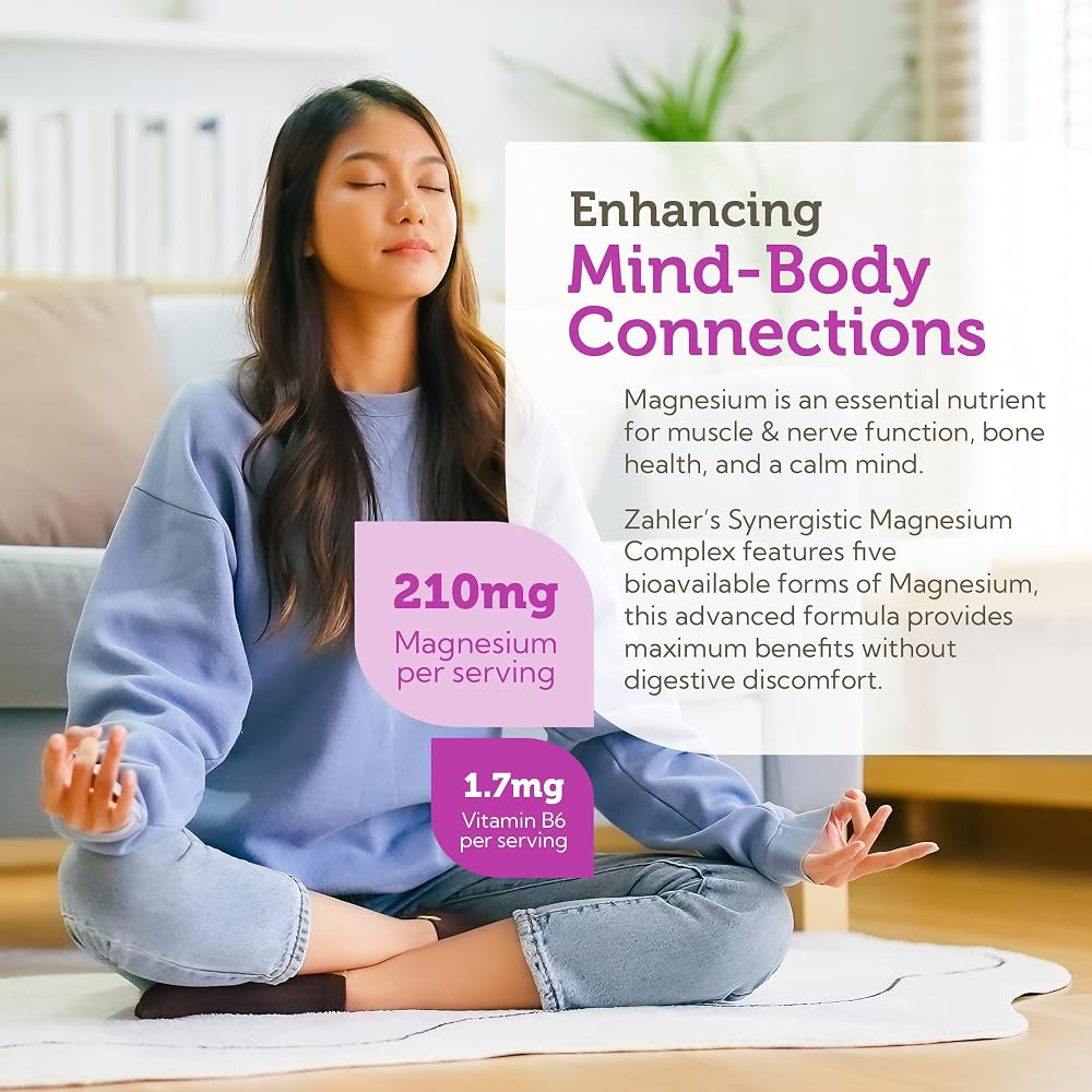 Zahler Magnesium Complex Supplement with B6 - 60 Capsules - image 3