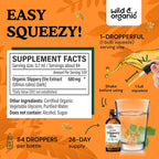 Wild & Organic Slippery Elm Liquid Drops - Organic Slippery Elm Bark