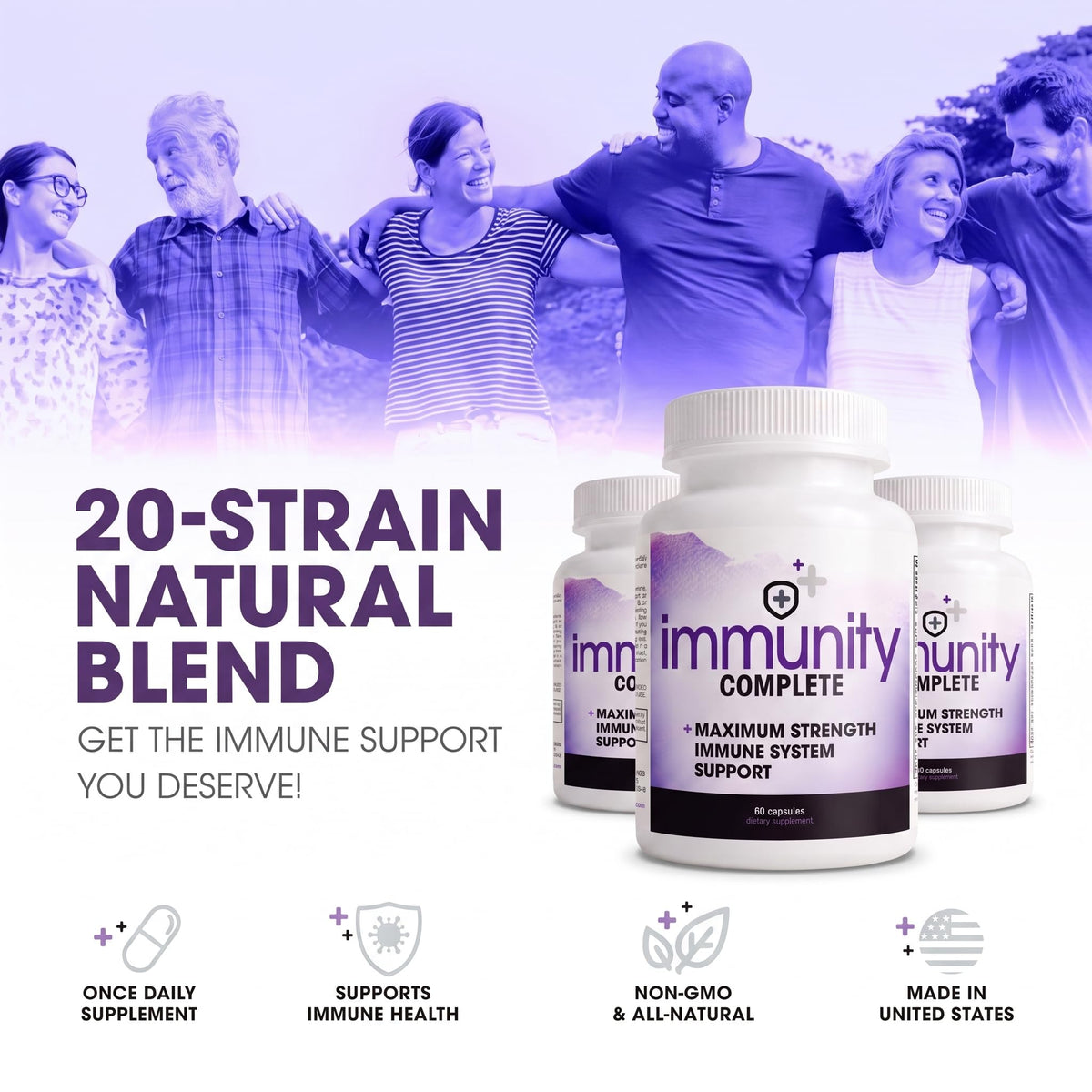 Instant Brands Immunity Complete 20-in-1 Immune Support - 60 Capsules - image 4