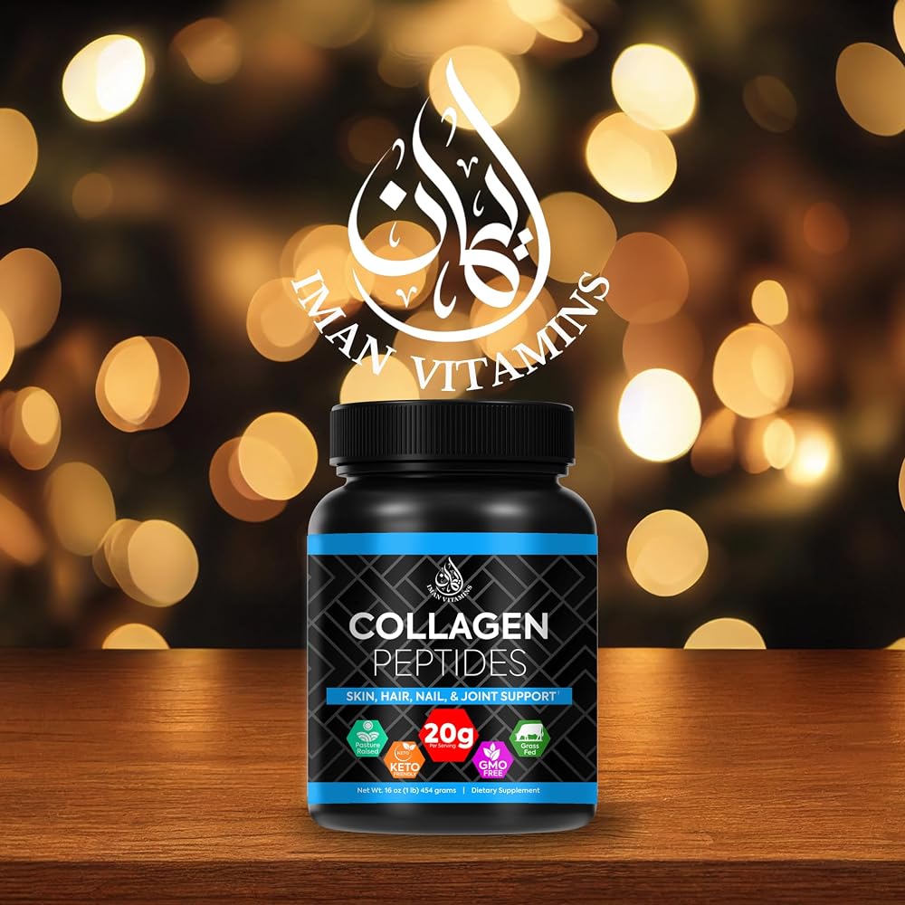Iman Vitamins Halal Collagen Peptides Powder - 1 lb - image 7