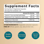 NatureBell Pure Magnesium Glycinate 1000mg - 240 Vegetarian Capsules - image 2