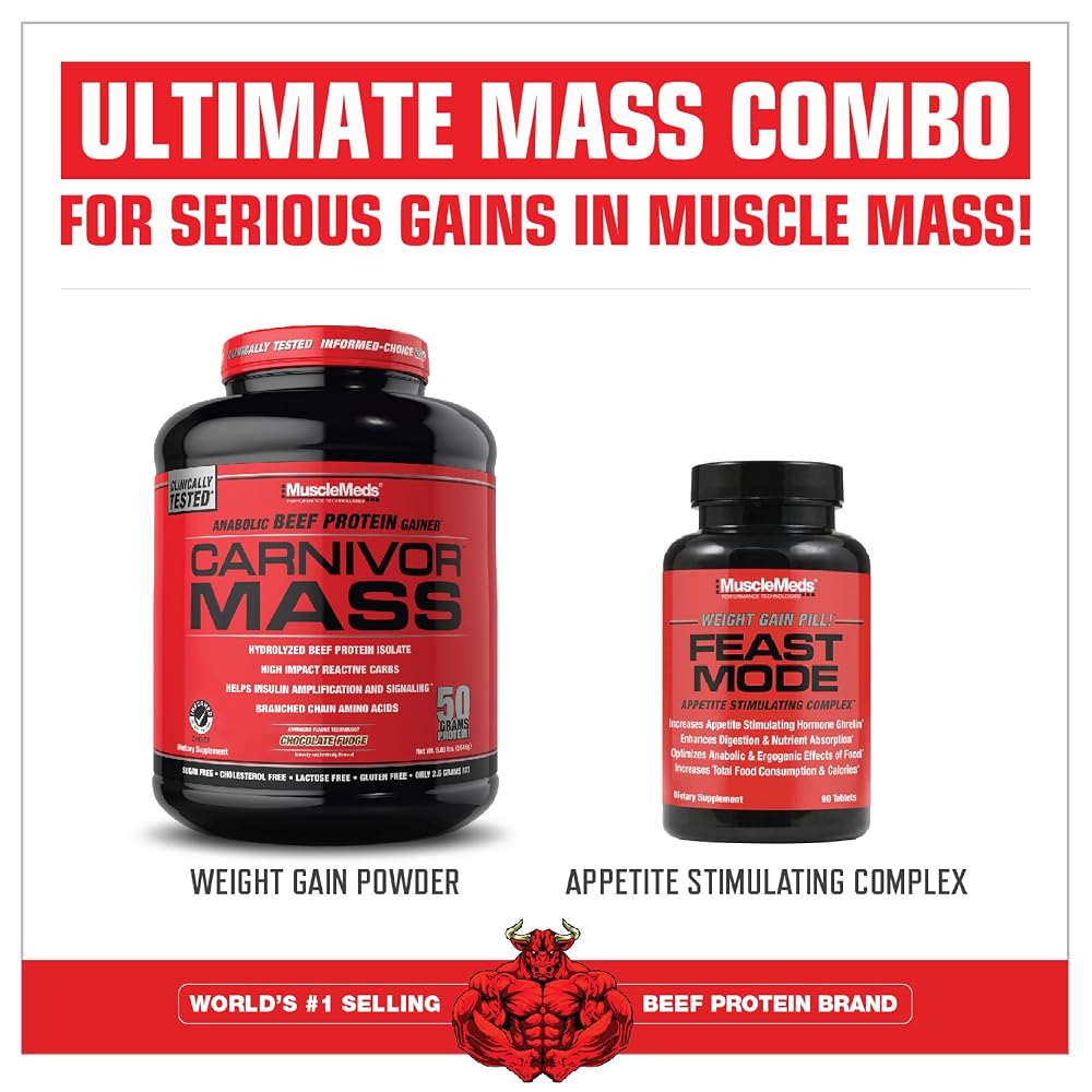 MuscleMeds CARNIVOR Mass Gainer Beef Protein Isolate - 6 lb - image 6