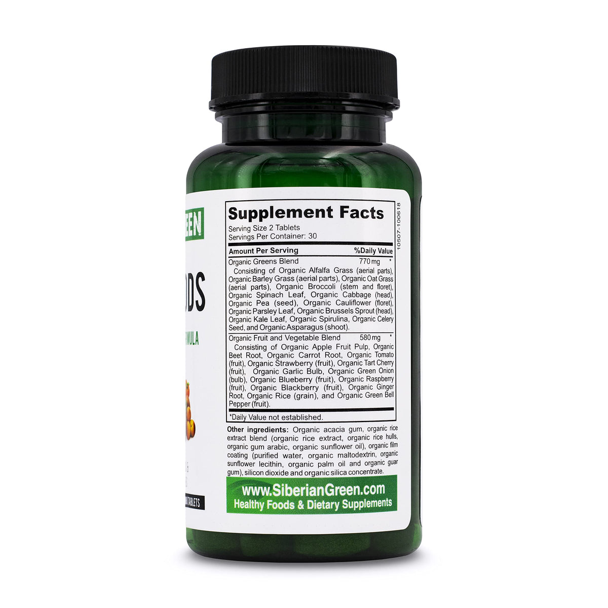 Siberian Green 28 Organic Superfoods Supplement - 60 Tablets - image 4