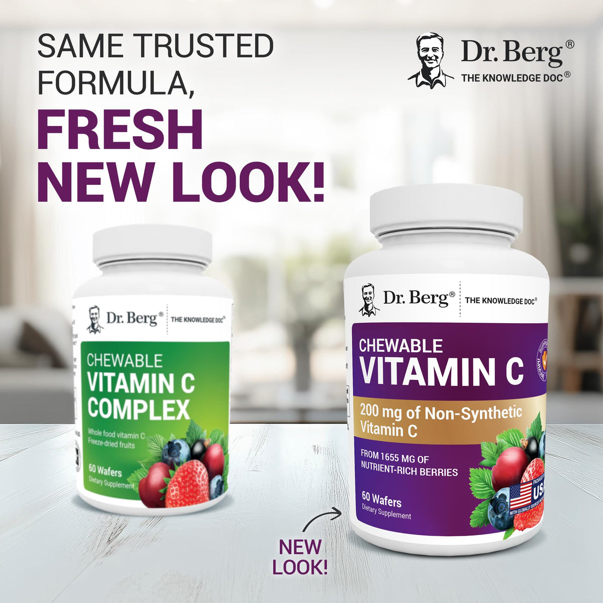 Dr. Berg Chewable Vitamin C Complex - 60 Wafers - image 2