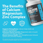 NATURION Calcium Magnesium Zinc Supplement - 270 Tablets - image 4