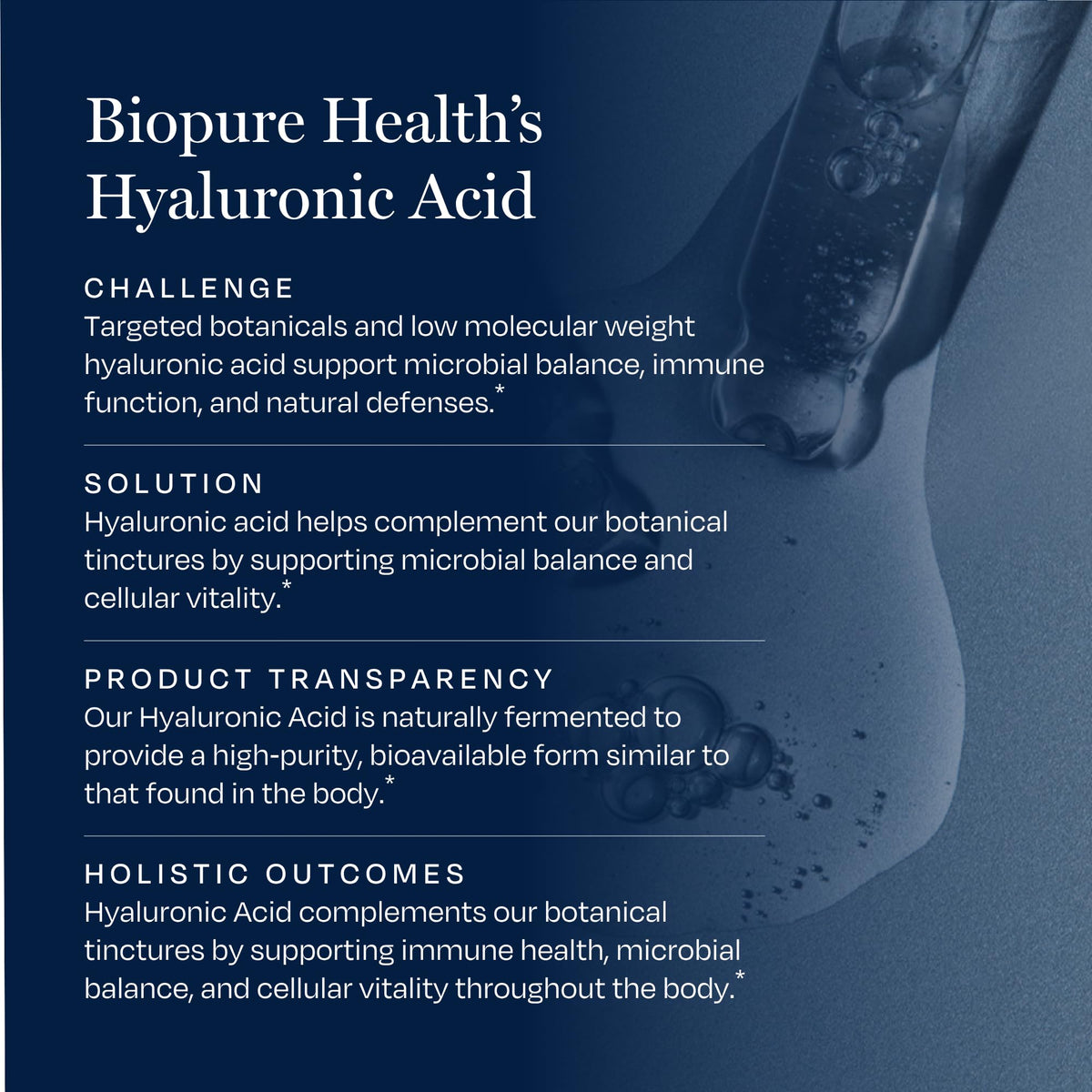 BioPure Hyaluronic Acid Cellular & Immune Support - 118 Servings - image 4