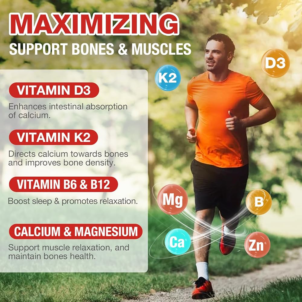 letollhold Calcium Citrate Gummies with Vitamin D3 & K2 - 300 Gummies - image 4