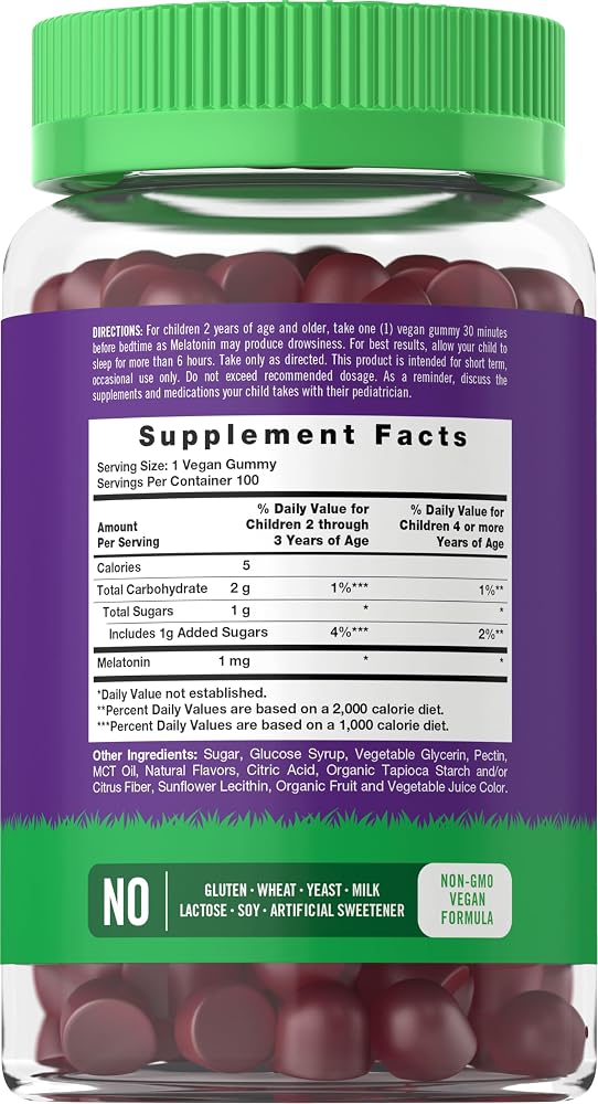 Carlyle Kids Melatonin Gummies - 100 Count - image 2