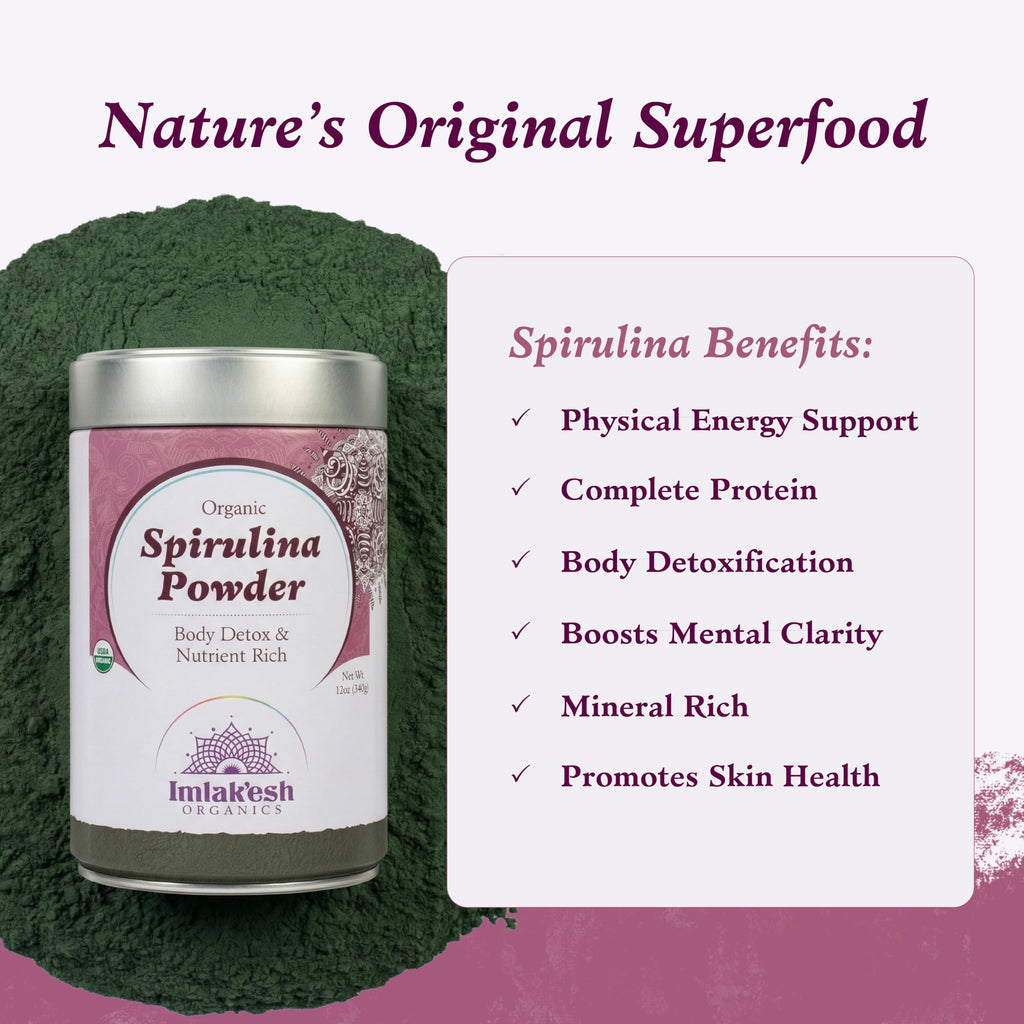 Imlak'esh Organics Spirulina Powder - 12 oz - image 3