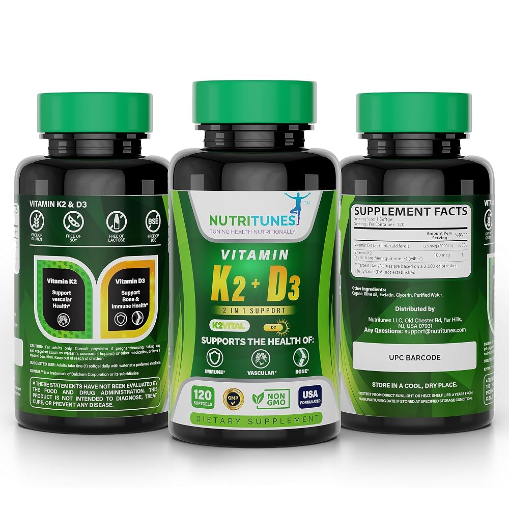 Nutritunes Vitamin K2 D3