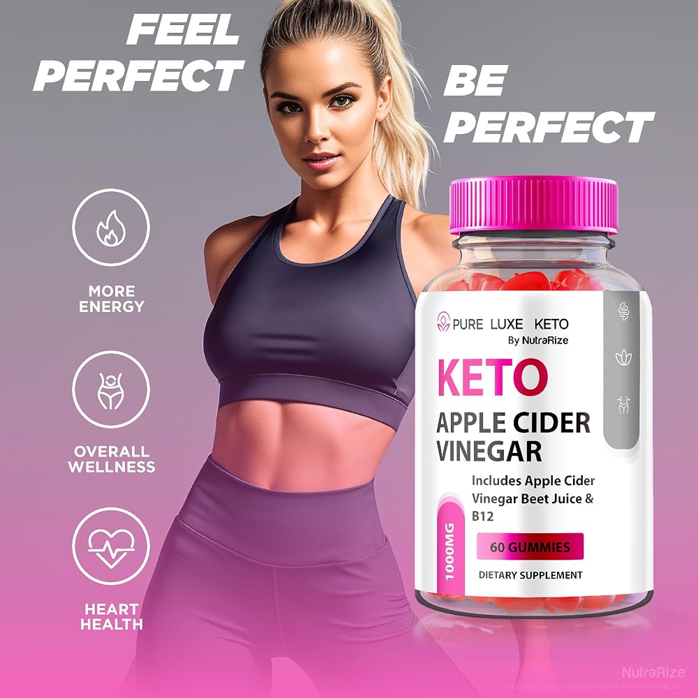 NutraRize Pure Luxe Keto ACV Gummies Apple Cider Vinegar - 180 Gummies - image 4