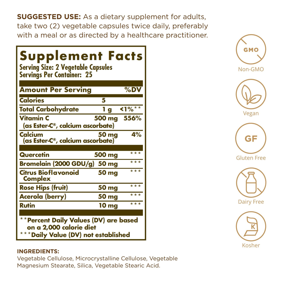 Solgar Quercetin Complex with Ester-C Plus Immune Support - image 2