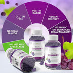 Natural BioScience Iron Gummies with Vitamin C for Adults & Kids