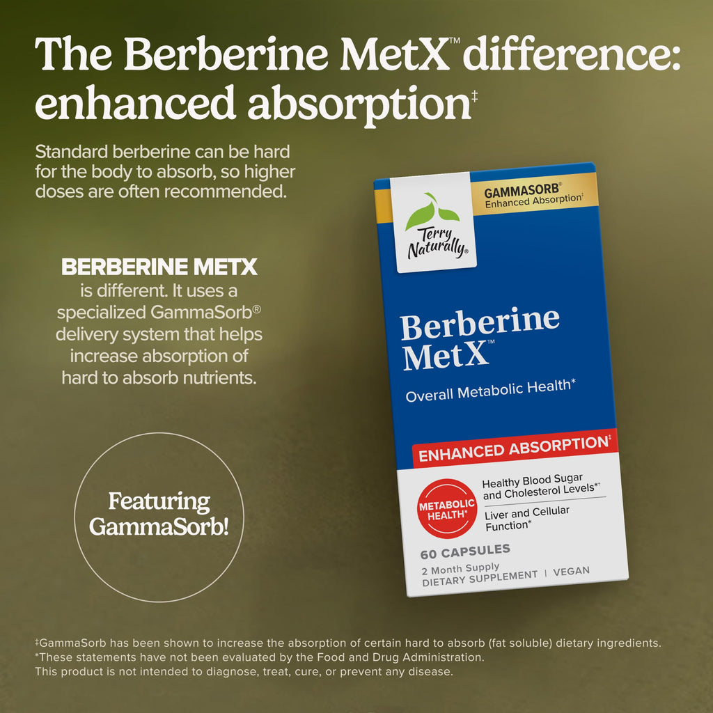 Terry Naturally Berberine MetX Extra Strength - 60 Capsules - image 3