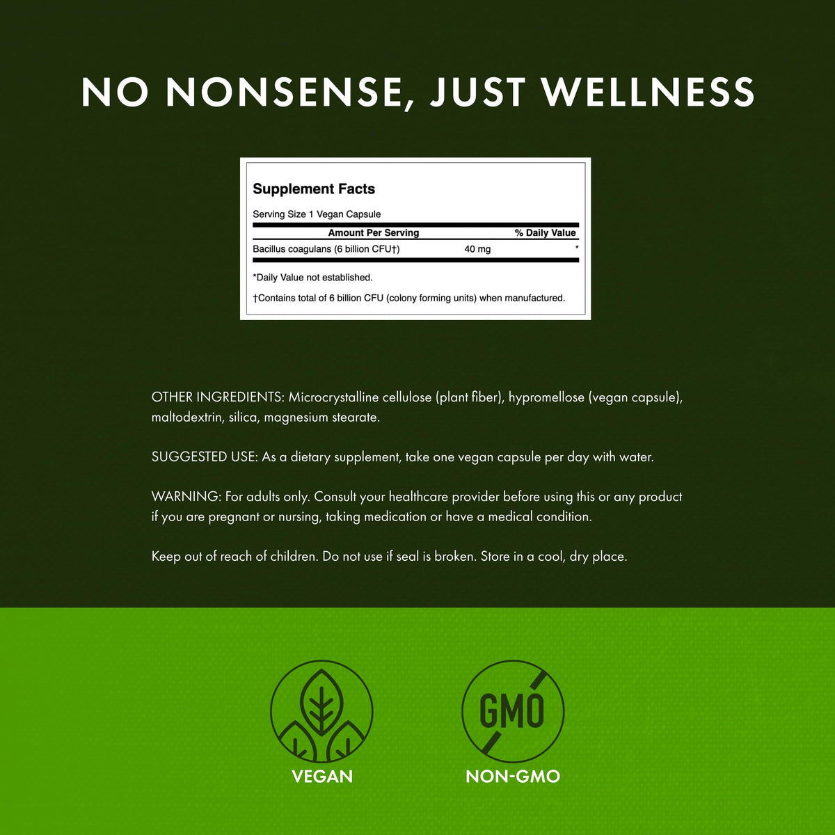 Swanson Bacillus Coagulans - Natural Probiotic Supplement Supporting