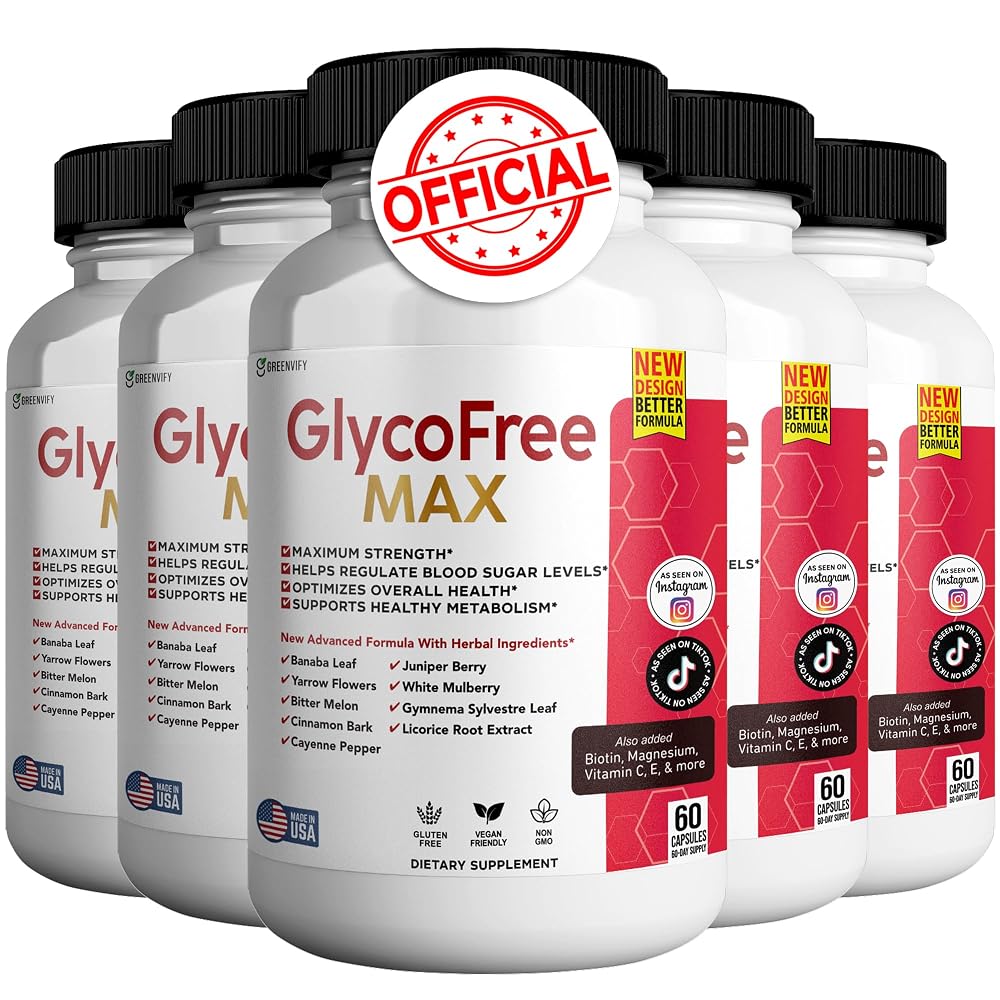 GREENVIFY GlycoFree Max All Natural Formula - 300 Capsules
