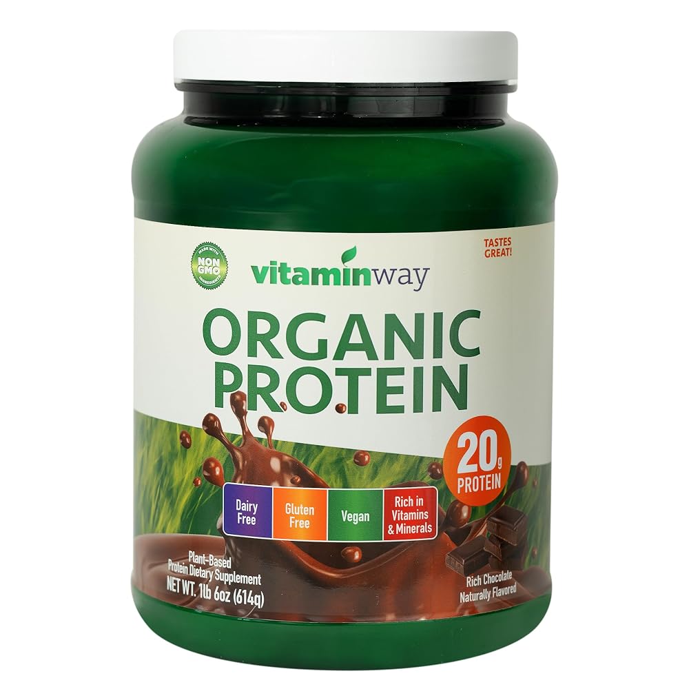 Vitamin Whey Organic Protein Powder Rich Chocolate - 26 oz
