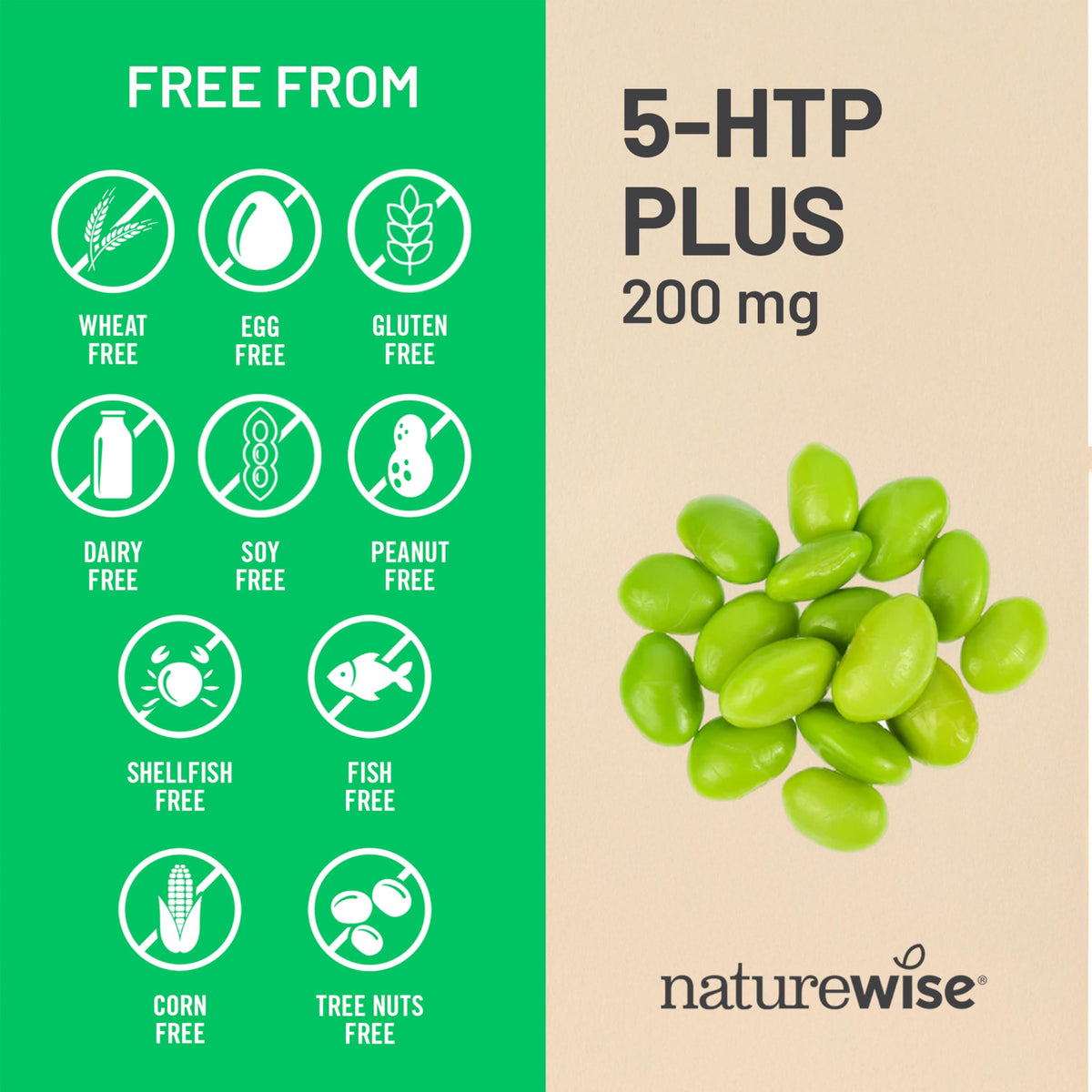 NatureWise 5-HTP 200mg Mood Support and Sleep Aid - 30 Capsules - image 5