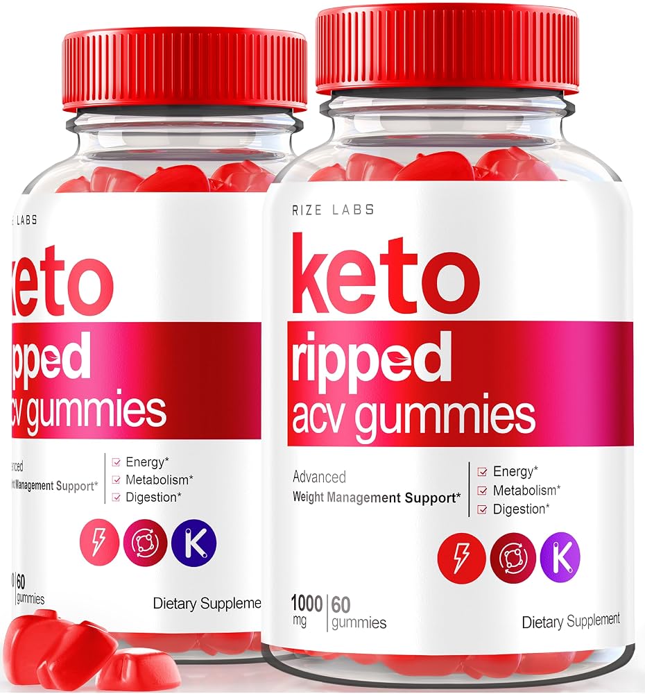 rize labs Keto Ripped ACV Gummies Weight Loss Support - 120 Gummies