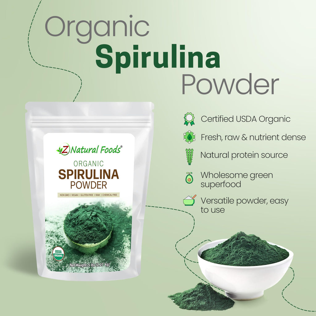 Z Natural Foods Organic Spirulina Powder - 80 oz - image 3