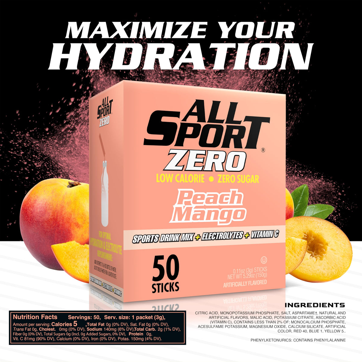 All Sport Powder Hydration Sticks