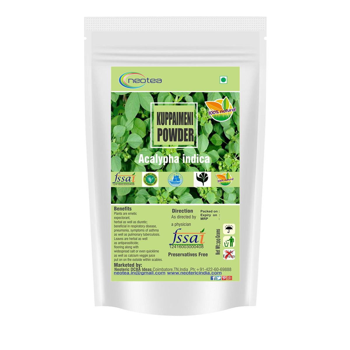neotea Acalypha Indica Powder - 300g