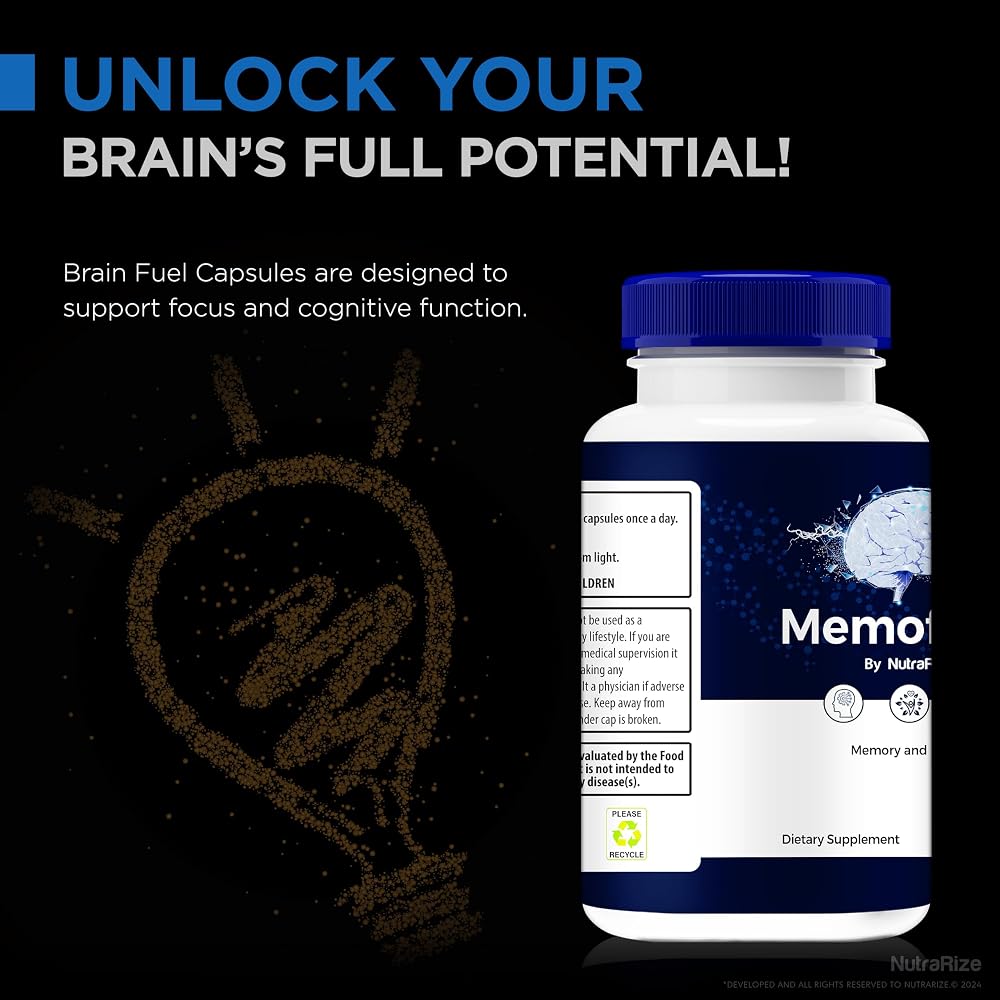 NutraRize Memo Force Memory & Focus Capsules - 120 Capsules - image 5