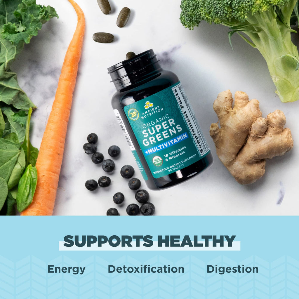 Ancient Nutrition Super Greens with Probiotics
