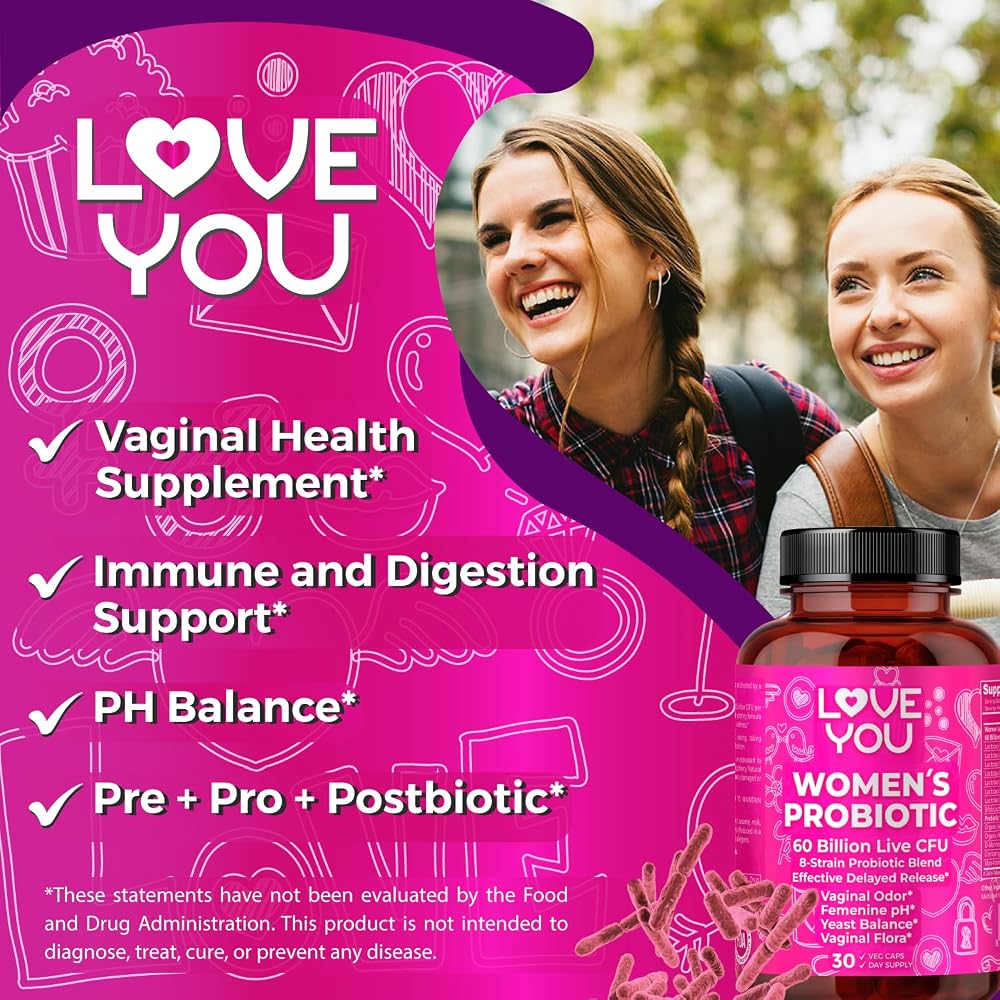 Love You Women's Probiotic 60 Billion CFU - 30 Vegetarian Capsules - image 2