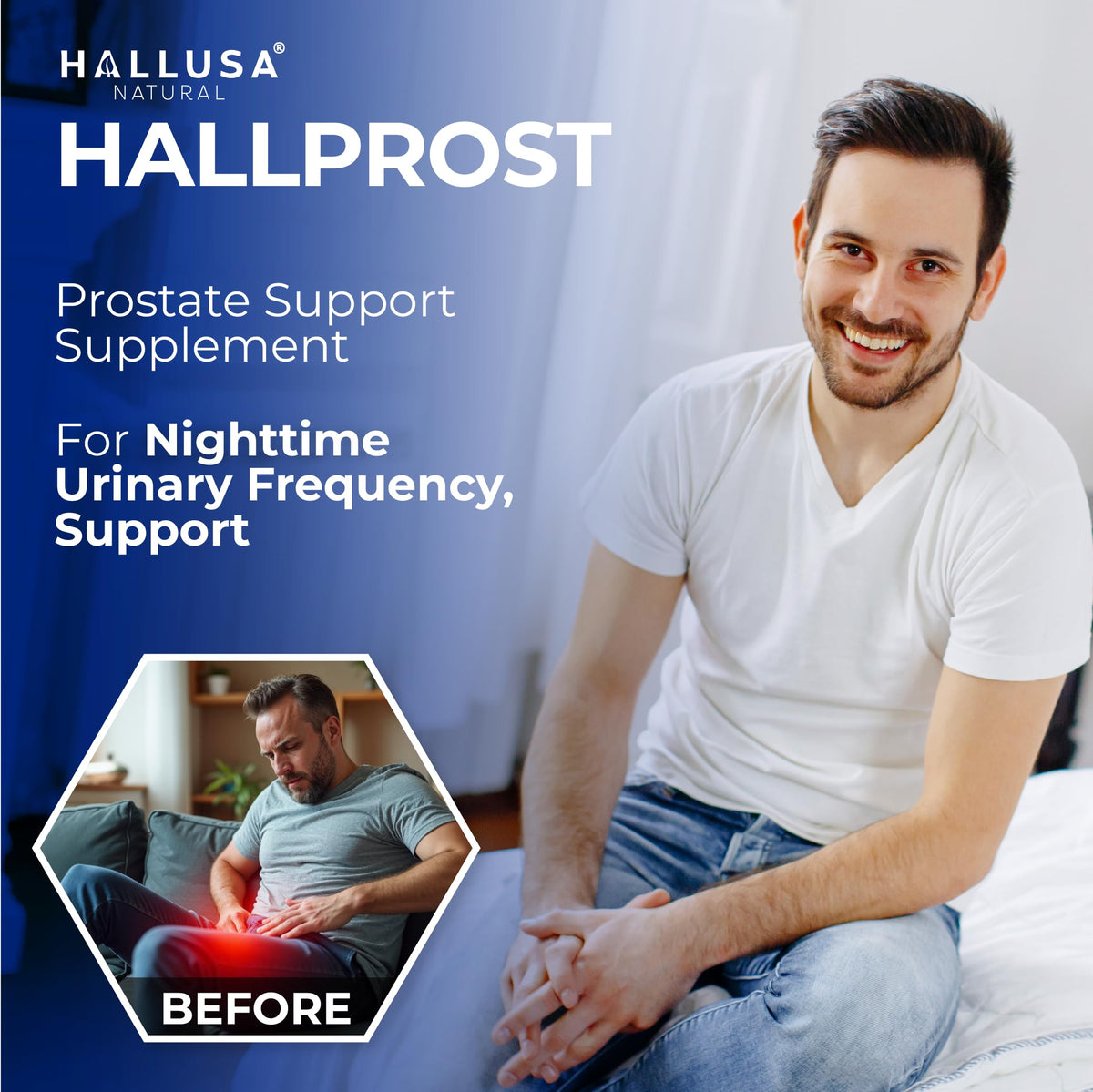 Hallusa Natural Prostate Support - 60 Capsules - image 8