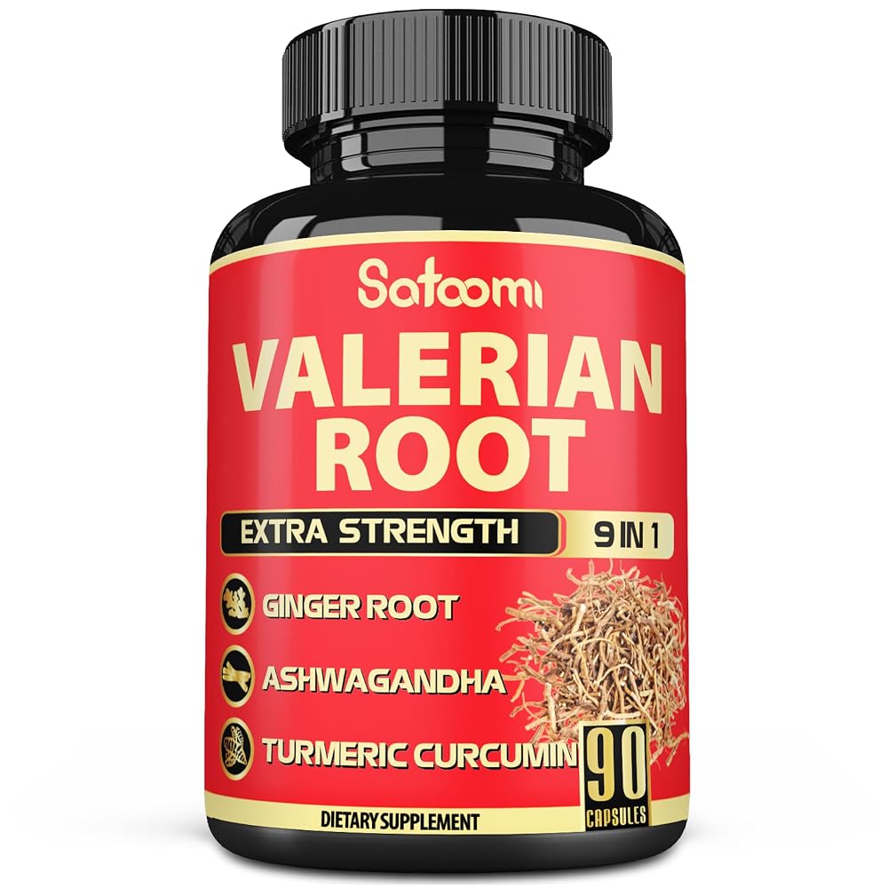 Satoomi Valerian Root Capsules with 9 Herbs - 90 Capsules